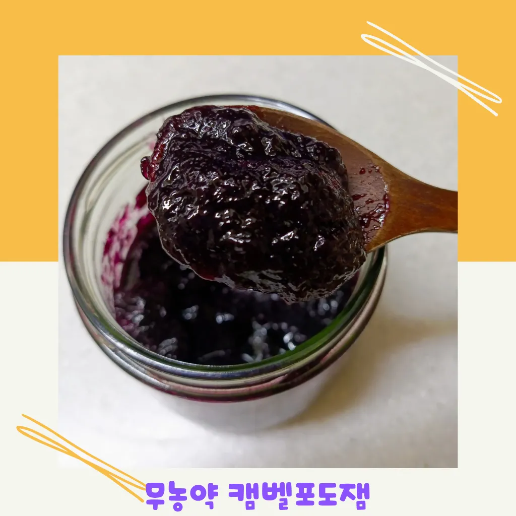 삼둥이가 먹는 무농약 포도잼 대표 이미지