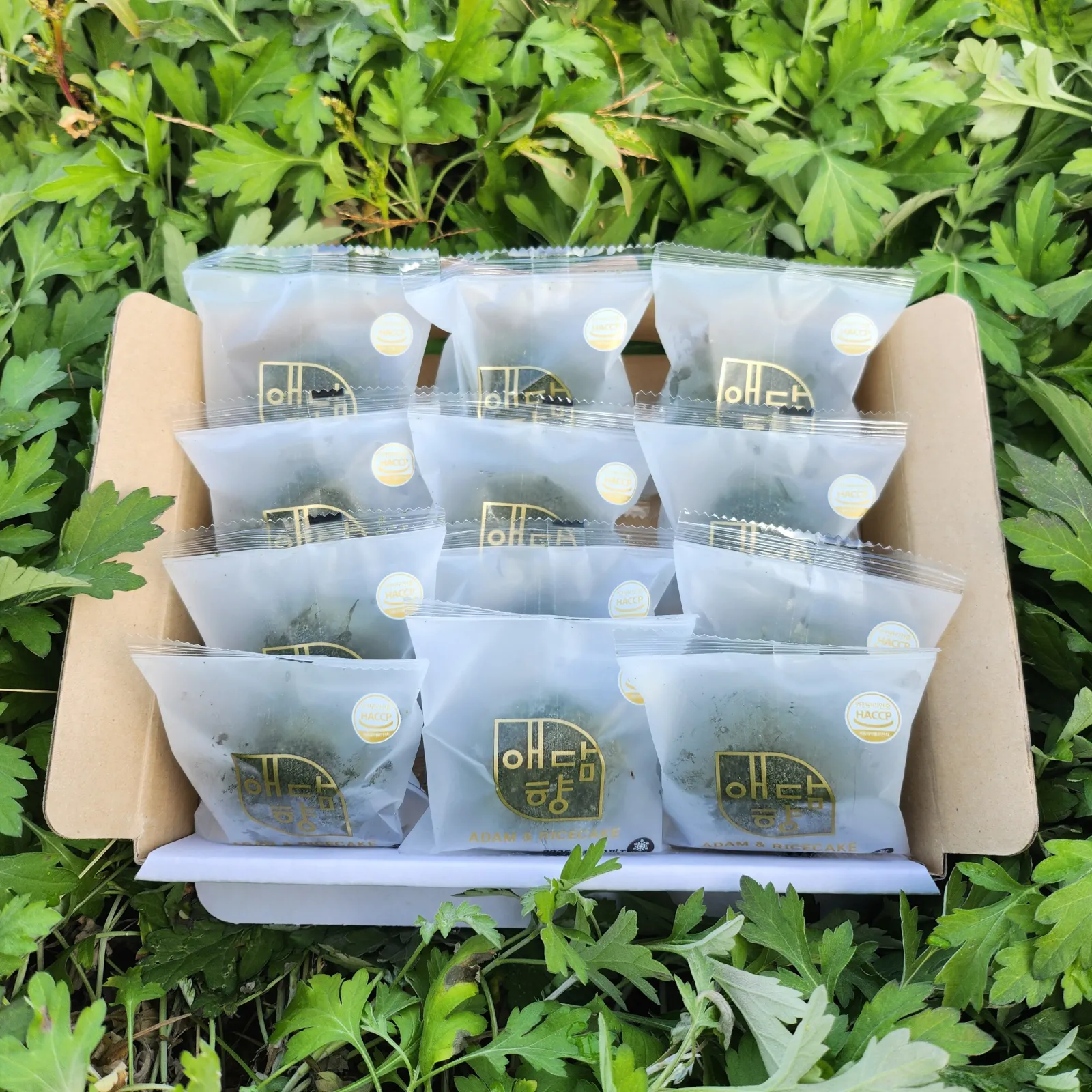 강화사자발 약쑥 찹쌀떡 이미지